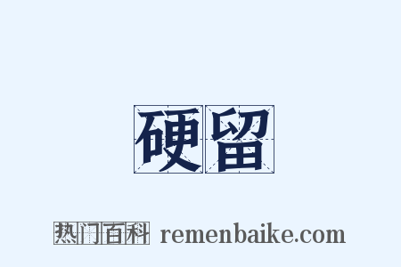 硬留是什么意思的图片